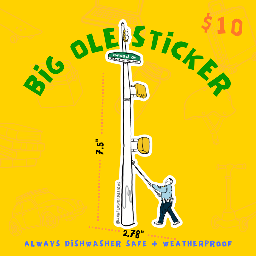 Big Ole Sticker - Greased Pole Edition