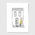 Custom Home Illustration (8"x10" art print)