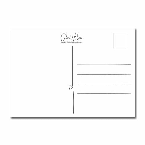 Betsy Ross House Stamp Postcard (5"x7")