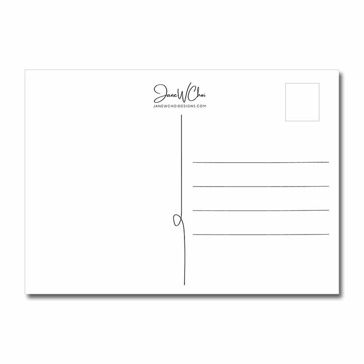 Go Birds Santa Stamp Postcard (5"x7")
