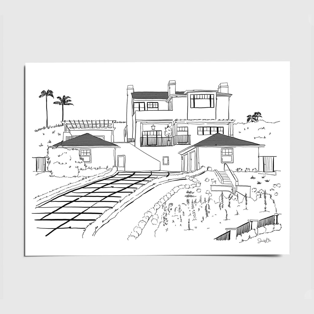 Custom Line Drawing (8"x10" art print)