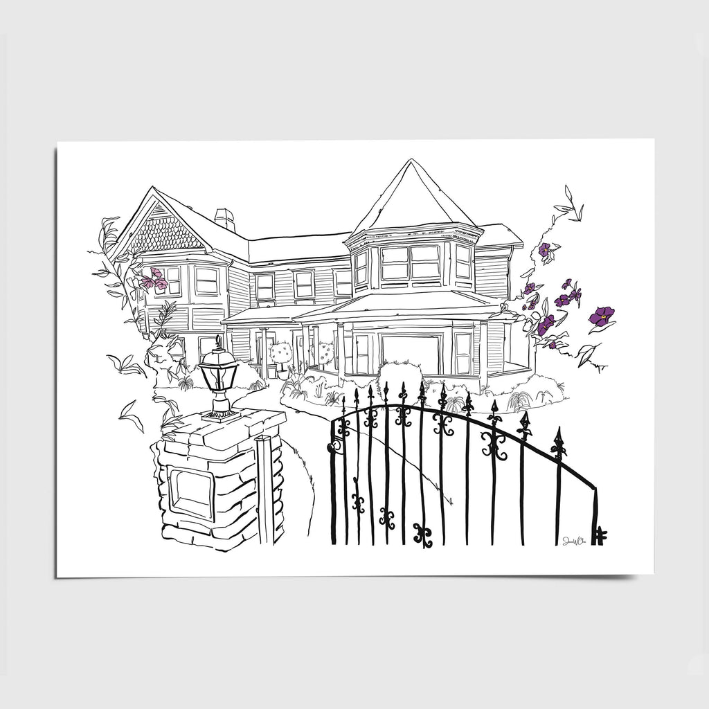 Custom Line Drawing (8"x10" art print)