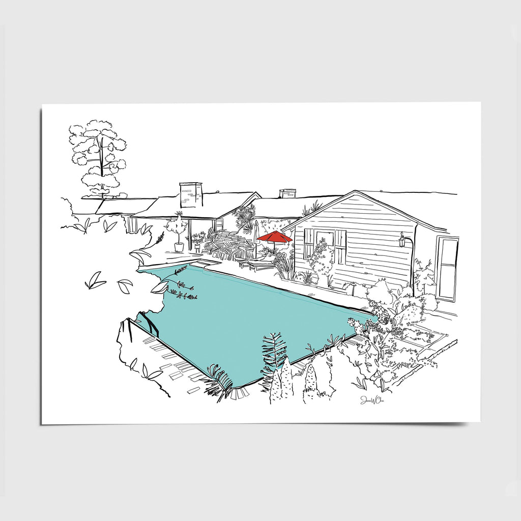 Custom Line Drawing (8"x10" art print)