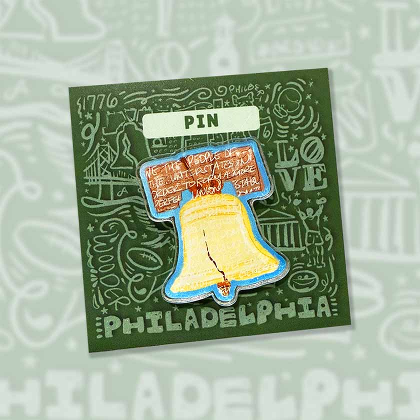 Liberty Bell Acrylic Pin