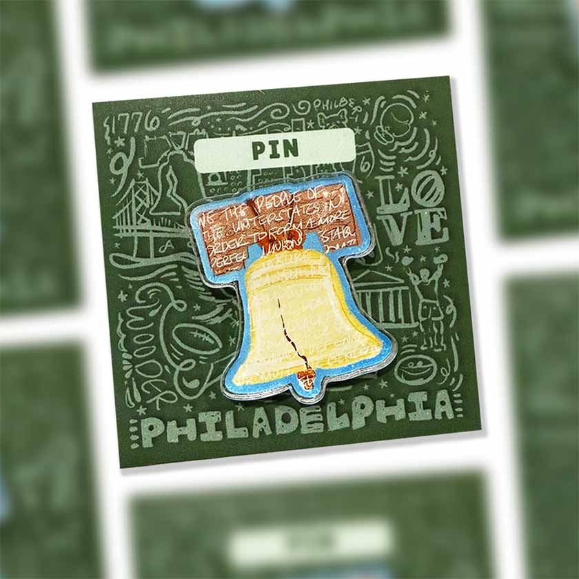 Liberty Bell Acrylic Pin