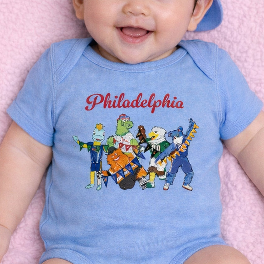 Philly Mascot Onesie/Shirt (6 Months- XL Adult)