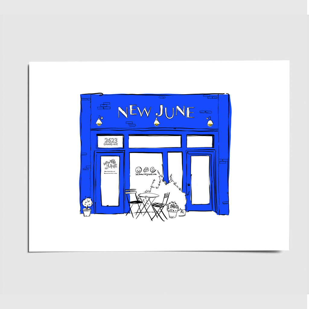 Custom Store Front Illustration (digital file + 8"x10" art print)