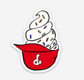 Phillies Ice Cream Cup Sticker