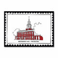 Independence Hall Stamp Postcard (5"x7")