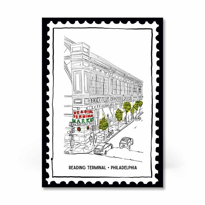 Reading Terminal Stamp Postcard (5"x7")