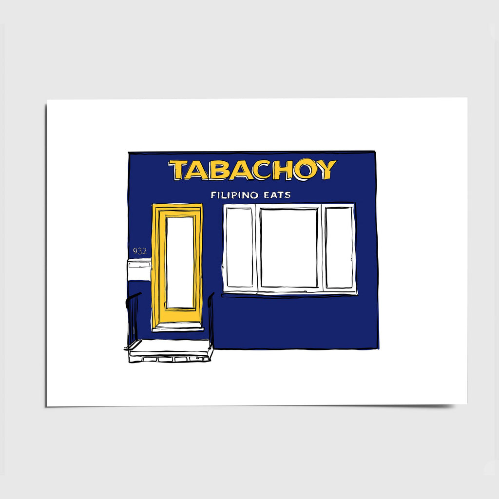 Custom Store Front Illustration (digital file + 8"x10" art print)