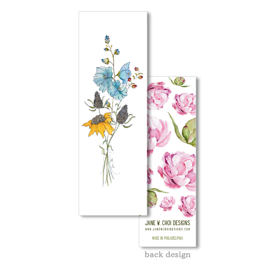 Blueberry Wildflower Bookmark