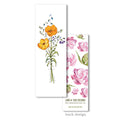 Tangerine Wildflower Bookmark