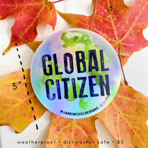 Holographic Global Citizen Sticker