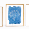 Blue Healing Tulips Print