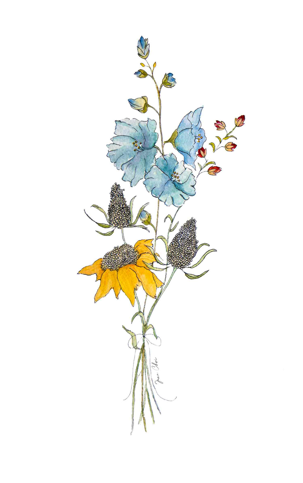 Blueberry Wildflower Bouquet