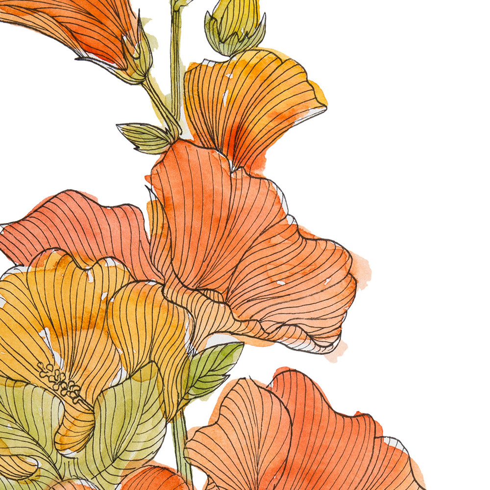 Tropical Tangerine Print
