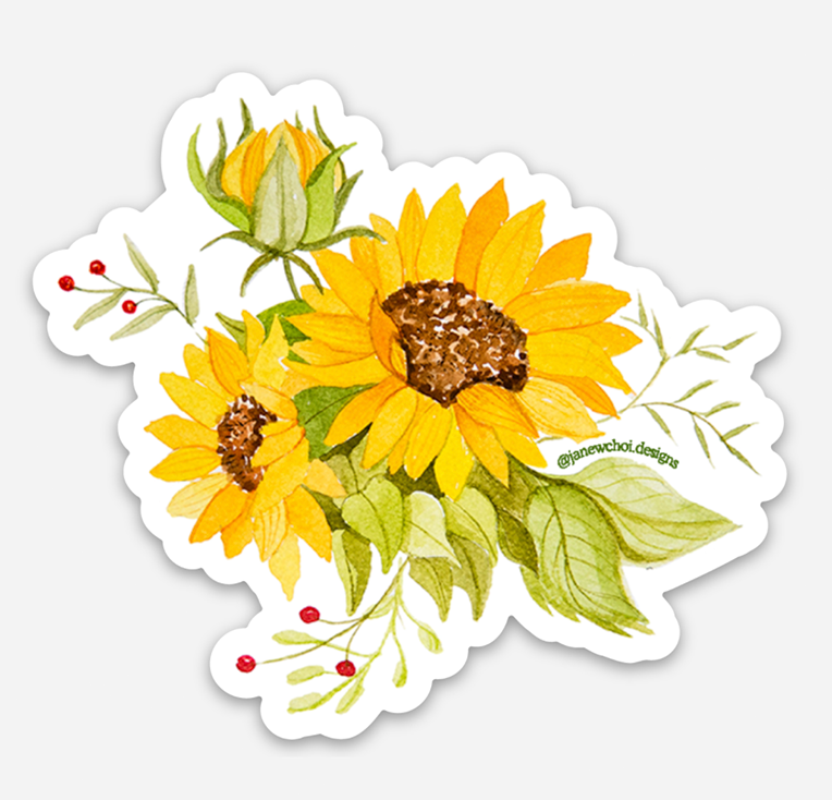 Sunflower Sticker