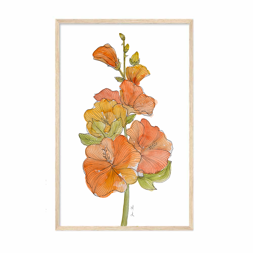 Tropical Tangerine Print