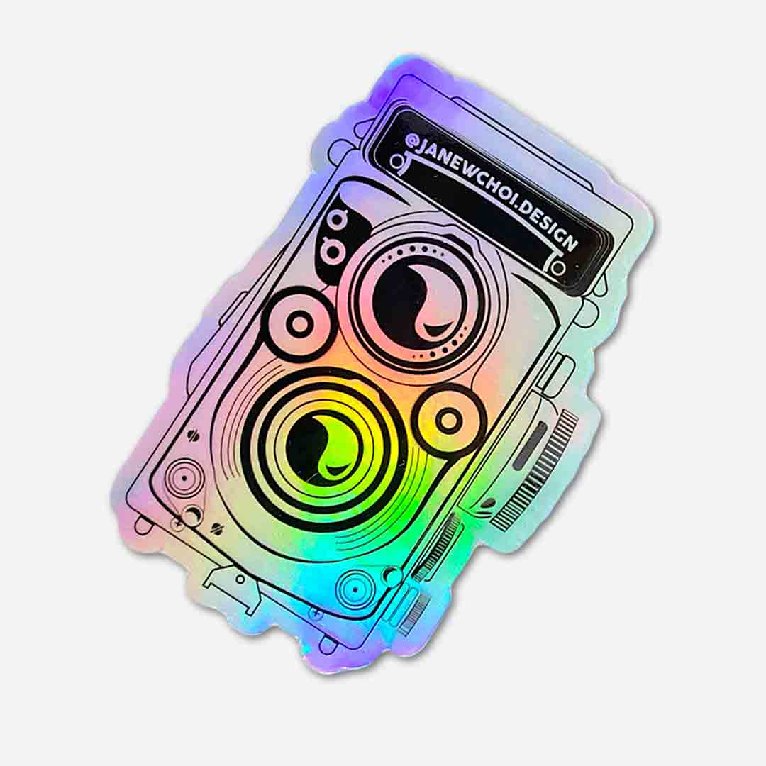Holographic Rolleiflex Sticker