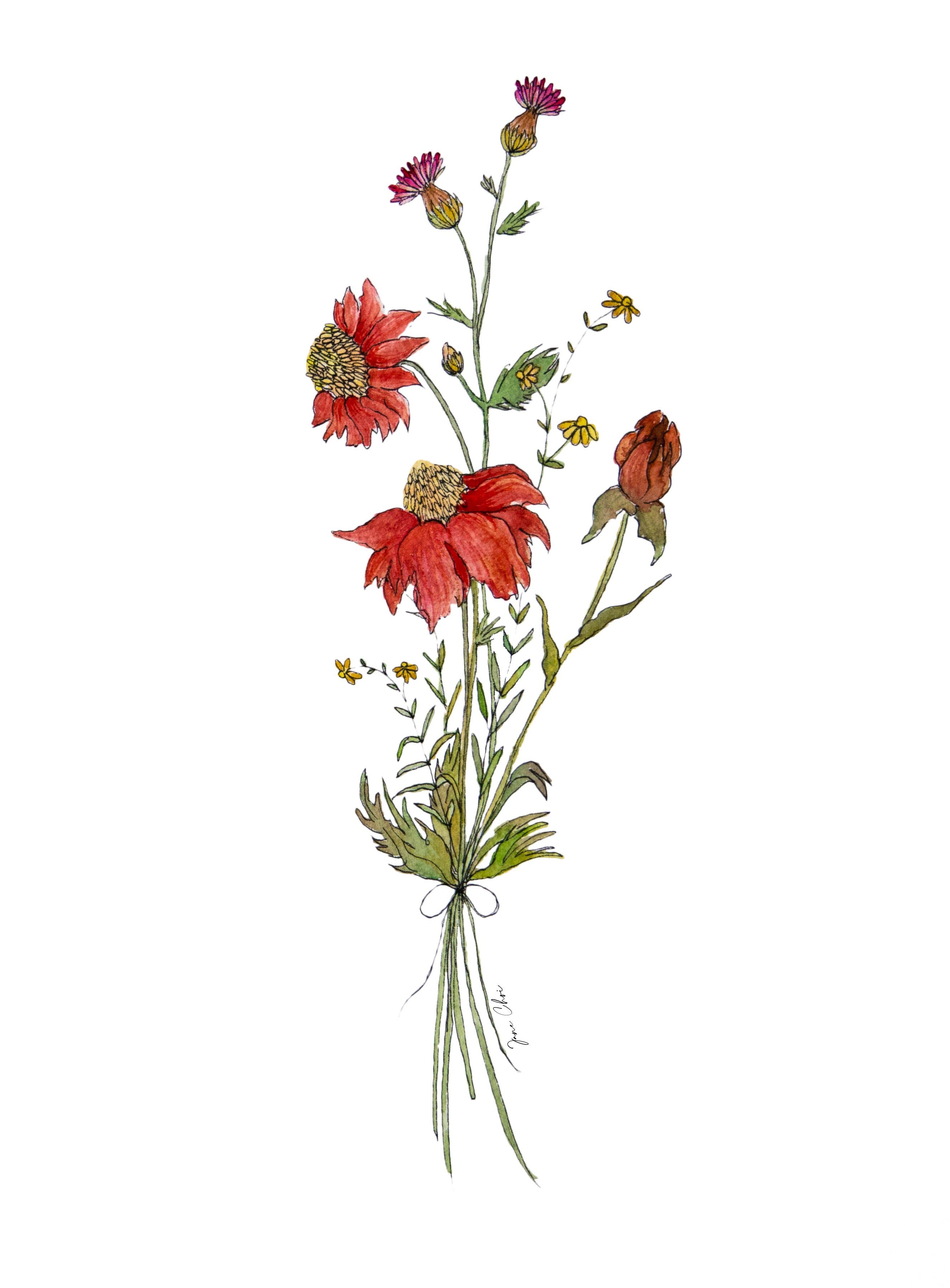 Cherry Wildflower Bouquet